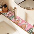 thumbnail image 2 of Yayeee Faucet Mat for Kitchen Sink 30" Diatomite Long Splash Guard Pad, Brown Gingerbread House, 2 of 7