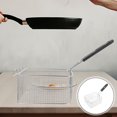 thumbnail image 4 of Stainless Steel Frying Basket Deep Fry Basket Frying Basket with Handle Mesh Fry Basket, 4 of 8