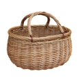 thumbnail image 1 of Wicker Basket Light Steamed Swing Handled Coracle Shopper, 1 of 4