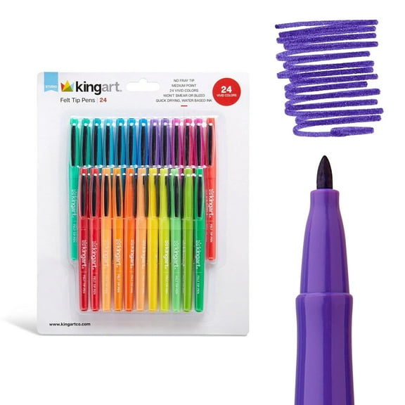 Felt Tip Pens 24 Colors