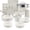 Cream, variant on Gotham Steel Hammered 15 Pc Ceramic Cookware Set Nonstick, Deep Copper Pots and Pans Set Non Stick with Bakeware & Deep Fry Pan, Non Toxic Induction Oven and Dishwasher Safe