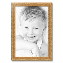 ArtToFrames 16x24 Inch Gold and Black Picture Frame, This Gold Wood Poster Frame is Great for Your Art or Photos, Comes with 060 Plexi Glass (4902)
