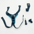 thumbnail image 3 of Motorcycle Headscarf Chin Bracket Fixed Seat Motorcycle Camera Accessories Blue, 3 of 7