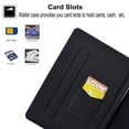 thumbnail image 5 of Allytech for iPad 10th Generation Case 10.9 inch 2022, Premium PU Leather Folio Stand Shell with Card Slots Holder Smart Auto Sleep Wake Protective Wallet Case for iPad 10.9", Blue Butterfly, 5 of 6