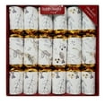 thumbnail image 1 of Robin Reed English Holiday Christmas Crackers, Pack of 6 x 12" - Gold Foliage, 1 of 6