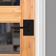 thumbnail image 2 of Kwikset Poignée de Porte Factice Halifax, Levier Simple Face pour Placards, Portes Doubles Françaises et Garde-Manger, Intérieur Réversible Noir Mat Non Tournant, 2 of 11