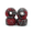 Red and Gray, variant on TV Swirl Fingerboard Wheels - Green & Gray Mini Skateboard Replacement Wheels