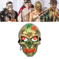 thumbnail image 4 of Máscara De Esqueleto Halloween, Máscara De Calavera LED Resistente A Los Golpes Material De PVC Resistente Al Desgaste Para Unisex Para Fiesta De Disfraces ANGGREK CH2014, 4 of 8