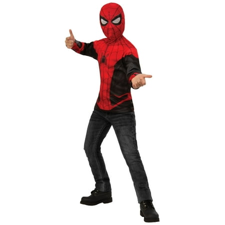 Spider-Man Far From Home: Spider-Man Kids Costume Top (Red/Black Suit)