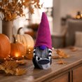 thumbnail image 5 of Halloween Witch Gnomes Plush Decor,Halloween Bat Wing Gnome Decorations, Handmade Knit Witch Swedish Tomte Gnome Nisse Scandinavian Ornaments Gnomes Figurine Tabletop Decor, 5 of 7