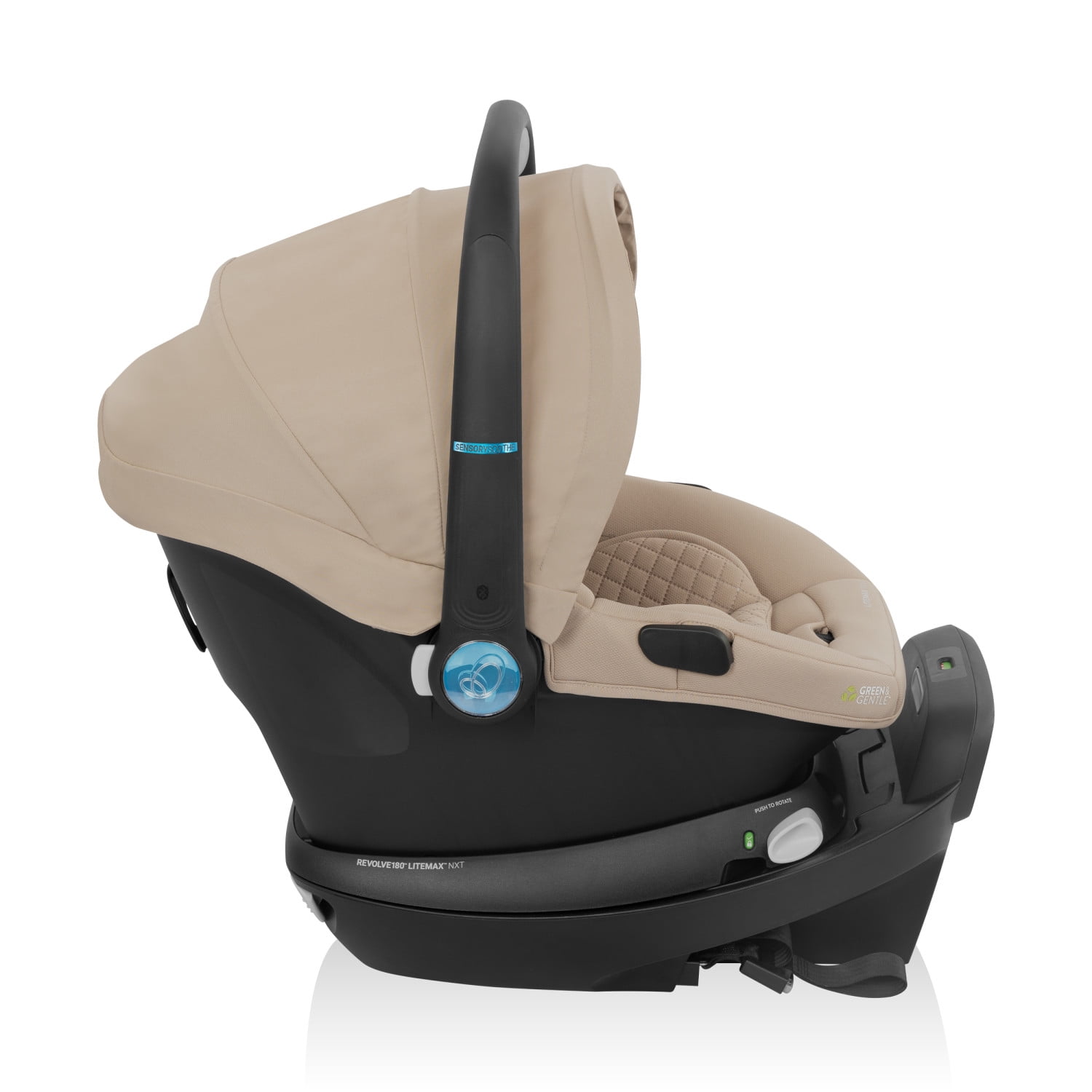 Evenflo Revolve180 LiteMax NXT Rotational Infant Car Seat with SensorySoothe (Topaz)