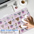 thumbnail image 4 of Long Mouse Pads for Desk,Cute Pitbull Terriers Dog and Flower Desk Mats on Top Of Desks, Desk Mouse Pad Extra Large with 3mm Non-Slip Base and Stitched Edge for Gaming,Office,Work,Home 31.5"x15.7", 4 of 6