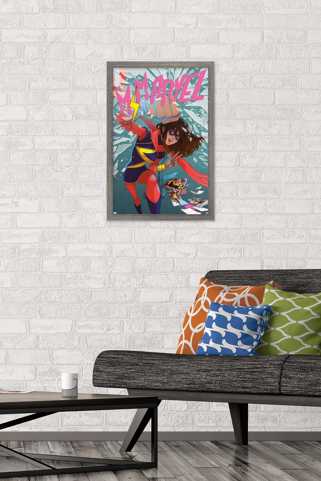 Marvel Comics - Ms. Marvel - Ms. Marvel #13 Wall Poster, 14.725" x 22.375", Framed
