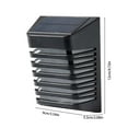 thumbnail image 3 of Luz de pared de seguridad solar para exteriores | Alimentado por energía solar, resistente al agua IP54, desde el anochecer hasta el amanecer, iluminación de 6 a 12 horas | Jardín, Cerca, Patio, 3 of 8