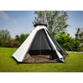 thumbnail image 4 of Portable Double Layers Waterproof Breathable Family Camping Indian Teepee Tent for 4 Person, 4 of 7