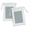 thumbnail image 1 of Forest Fabric Pouch Set of 2, Botanical Growing Tree Branches and Leaves Forest Season Illustration, Small Drawstring Bag for Toiletries Masks and Favors, 9" x 6", Grey Teal Pale Blue, by Ambesonne, 1 of 2