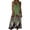 A Green, variant on Summer Dresses for Women Crewneck Sleeveless Floral Printed Midi T Shirt Dress Casual Beach Holiday Boho Sundress S-2XL
