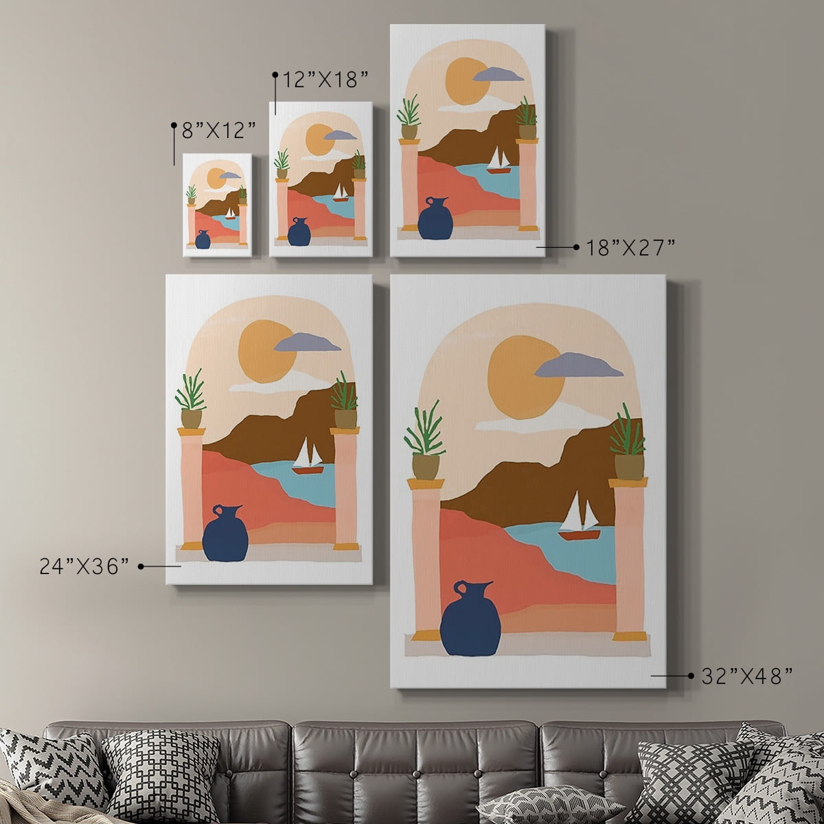 Paper Scene III Premium Gallery Wrapped Canvas - Ready to Hang