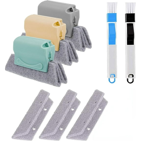 Magic Window Track Cleaner, Window Groove Cleaning Brush Tools Set