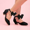thumbnail image 2 of Mepaouo Girls Heels Dress Shoes Closed Toe Flower Pumps Ankle Strap Wedding Party Sandals for Toddler, 2 of 7