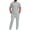 Gray, variant on Men 2 Piece Casual Beach Outfits Short Sleeve Button Down Shirts Summer Loose Pant Sets Vacation Walking Outfits White S