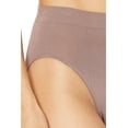 thumbnail image 2 of Wacoal Women's B-Smooth High-Cut Panty, Deep Taupe, 2X-Large, 2 of 3