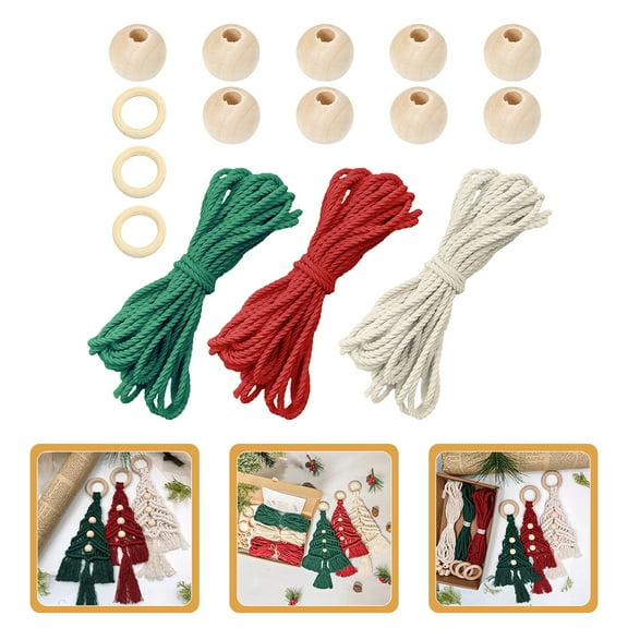 Sparsain 1 Set DIY Macrame Tapestry Kit, Handmade Wall Hanging Crafts for Home Decor, DIY Macrame Kit, Hanging Tapestry Material Set