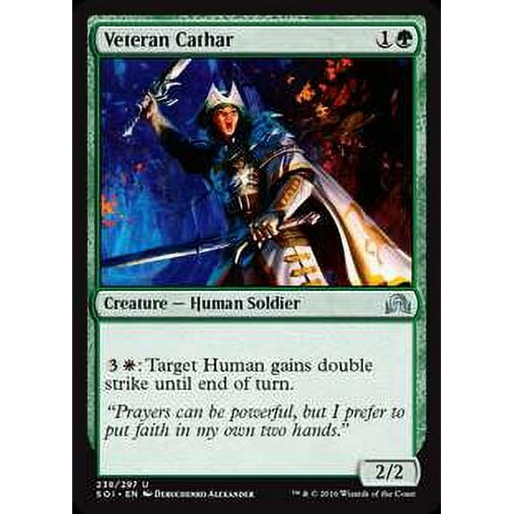 MtG Shadows Over Innistrad Uncommon Veteran Cathar #238