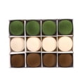 thumbnail image 2 of Juego de 12 bolas de decoración navideñas Gloria Marrón Verde, 2 of 9