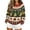 Dark Green_01, variant on Womens Christmas Sweater Crew Neck Long Sleeve Knit Pullover Loose Fit Casual Vintage Xmas Reindeer Pattern Winter Knitwear Blue XXL