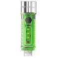 thumbnail image 1 of 2Uds. Mini Linterna Para Acampar, Batería De 500Mah, 300Lm, Para Acampar Al Aire Libre, Color Verde, 1 of 3