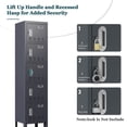 thumbnail image 2 of KAER Metal Locker with 5 Doors 66“ Storage Locker for Employees andstudent with Card Slot Lockable Steel Locker for School Gym Home Office Staff, 2 of 7