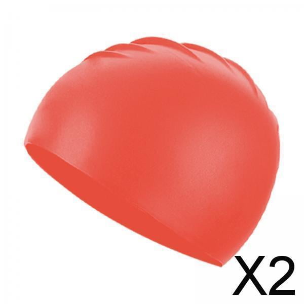 5 gorros de natación de silicona para mantener el cabello seco, gorros de baño flexibles para verano, natación en piscina para surf, niños, , tr 2 piezas