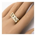 thumbnail image 4 of Shiny "Boss" Unisex Adult Ring 10K Yellow Gold, 4.81Gr – Goldum NYC, 4 of 6