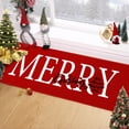 thumbnail image 7 of BERTHMEER 2'X5' Christmas Area Rug Washable Indoor Door Mat for Porch Entrance Entryway Doorway Bedroom Bathroom Kitchen Non-slip Rug,Red, 7 of 7