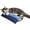 Light Denim - Dark Denim, variant on West Coast Pet Products Refillable Catnip Kicker Toy, 15" Bunny Kick Stick, Made in USA, Red Flannel