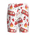 thumbnail image 4 of Rocae Fire Truck for Men's Soft Sleep Pajama Shorts, Waistband and Pockets, 4 of 9