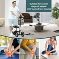 thumbnail image 5 of COSYWILL Steerable Knee Scooter,Economy Knee Walker,All Terrain Foldable Medical Scooter for Foot Injuries Crutches Alternative,Black, 5 of 10