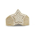 thumbnail image 2 of CZ Super Star Men’s Adult Ring 10K Yellow Gold, 7.00 Gr – Goldum NYC, 2 of 3