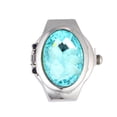 thumbnail image 3 of EeaseMX Anillo de dedo ovalado especial, de cuarzo, a la moda, para hombre y mujer (azul lago), 3 of 7