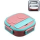 thumbnail image 1 of Lonchera escolar portátil de dos rejillas, contenedor térmico de alimentos tipo bento, lonchera cuadrada de acero inoxidable para viajes saludables, oficina, rosa, pequeña, 1 of 8