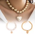 thumbnail image 2 of Collier Exagéré Coeur en Forme de Coeur Coeur Pendentif Choker Mode Collier., 2 of 8