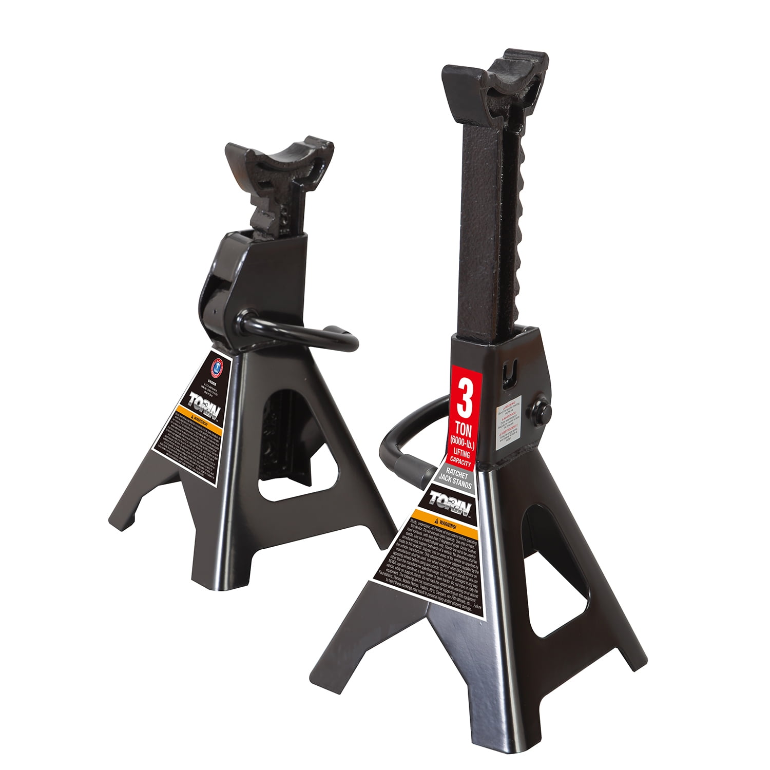 Torin T43202 Steel Jack Stands 3 Ton Capacity, 1 Pair