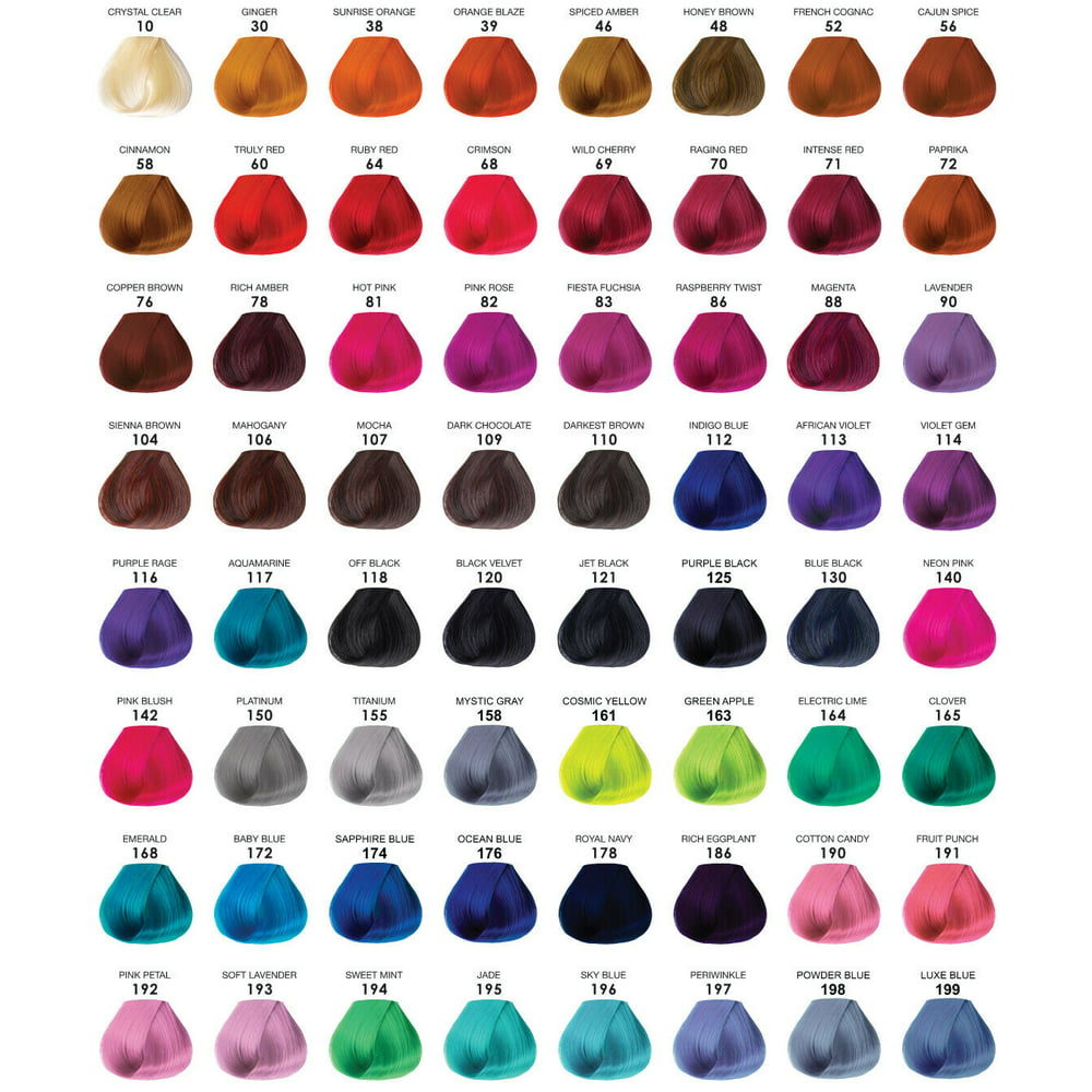 12 COLORS Adore Semi Permanent Hair Color PICK YOUR COLORS & EMAIL.