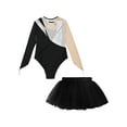 thumbnail image 6 of inlzdz Girls Sparkle Tutu Ballet Leotards for Gymnastics Dance Performance Costume Silver&Black 8, 6 of 7