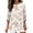 Multicolor 2, variant on Women's Elegant Retro Art Print Round Neck Loose Mid Length Sleeve Top Shirts for Women