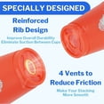 thumbnail image 4 of Tutuviw 12Pcs Cup Stacking Game Sports Stacking Cups Quick Speed Training Game Classic Plastic Stacking Cups for Adults (Red), 4 of 6