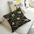 thumbnail image 5 of floral pattern green leaves Linen toss pillowcase decoration pillowcase gifting preferred 20x20 inch cushion cover 4 sets sofa pillowcase sofa bedroom living room car, 5 of 8