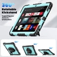 thumbnail image 5 of For Samsung Galaxy Tab A11+/A11 Plus Case 11 inch, 360 Rotating Shockproof Cover with Stand, Screen Protector, Shoulder Strap (2025, SM-X230/X235/X236), Sky Blue PC, 5 of 7