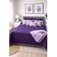 thumbnail image 4 of Edredón Ligero Matrimonial / Queen Size Doble Vista Con Fundas de Almuadas Morado-lila, 4 of 5